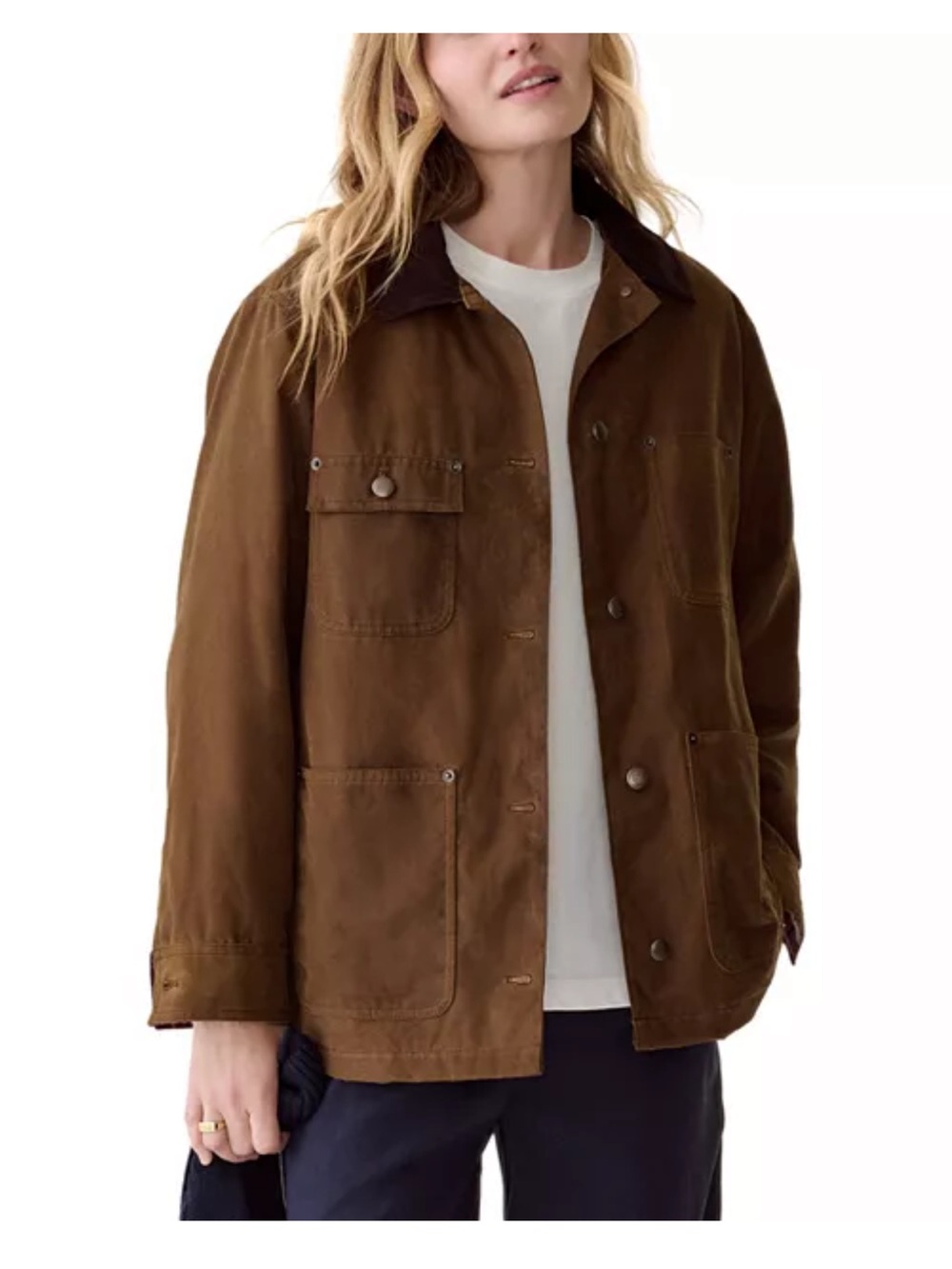 Marine Layer Riley Cotton Barn Jacket in Foxtrot